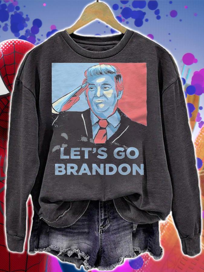 Let's Go Brandon Trump Conservative Anti Liberal Poster Vintage T-Shirt t-shirt sweatshirt