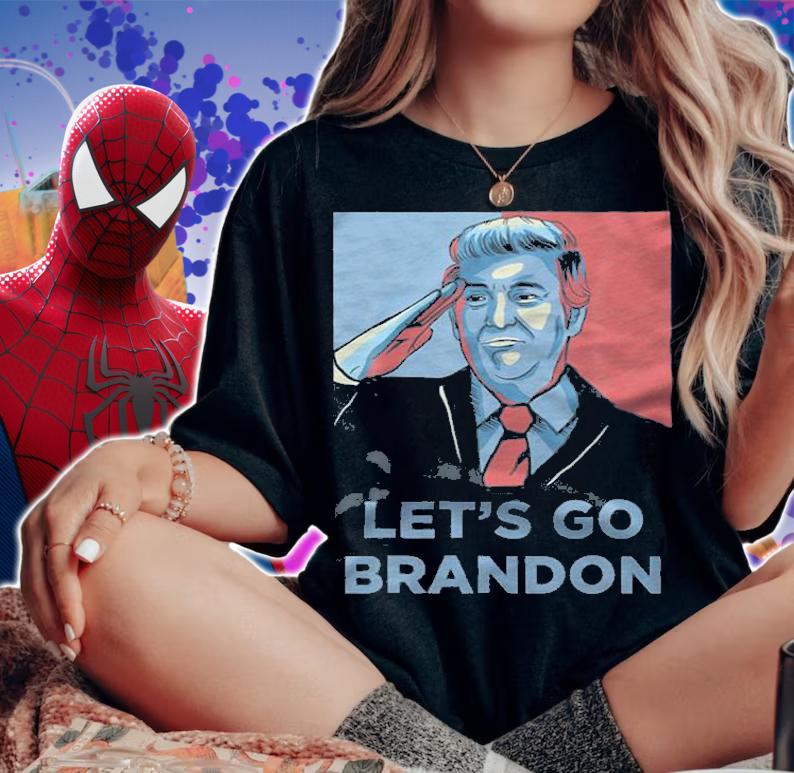 Let's Go Brandon Trump Conservative Anti Liberal Poster Vintage T-Shirt t-shirt woman shirt