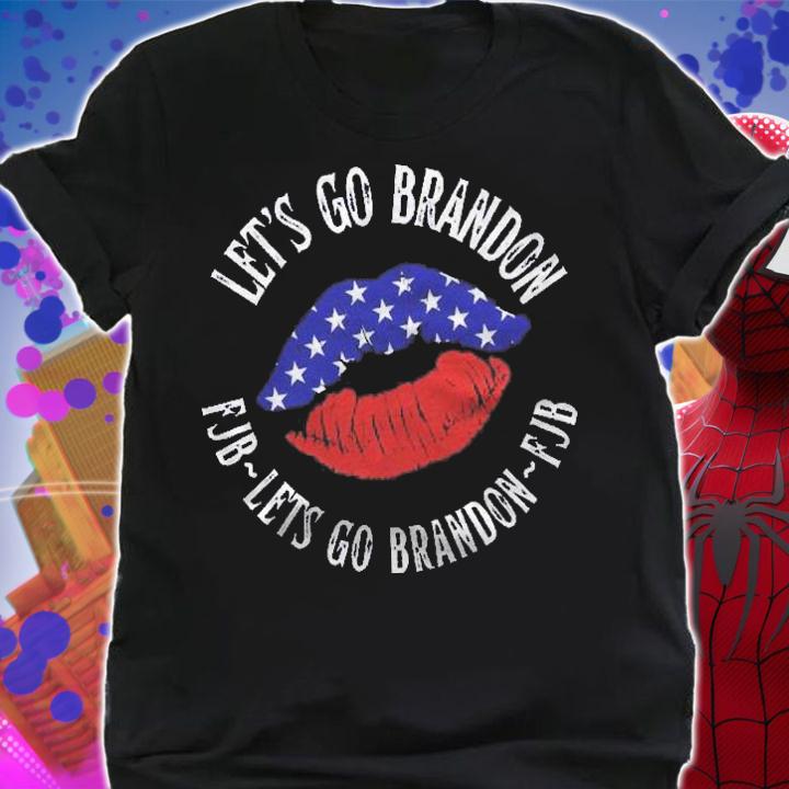 Lets Go Brandon Usa Lips Pullover Shirt t-shirt shirt