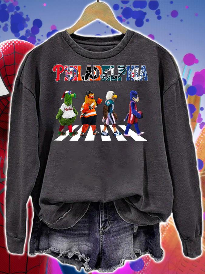 Mascot Philadelphia Sports Teams Abbey Road The Beatles t-shirt sweatshirt