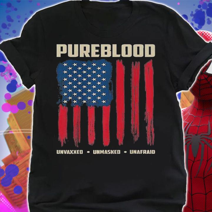 Pureblood American Flag Pure Blooded Patriot T-Shirt t-shirt shirt