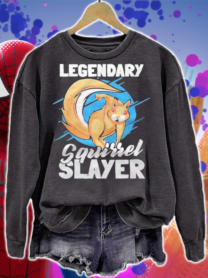 Squirrels slayers catching squirrels hunters T-shirt t-shirt sweatshirt