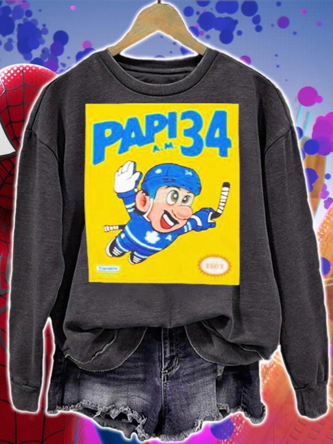 Super Papi hockey 34 A.M shirt t-shirt sweatshirt