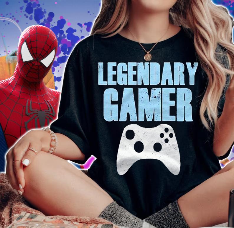 Video Game Player Gift Legendary Gamer Gaming Teen Boys Kids Shirt t-shirt