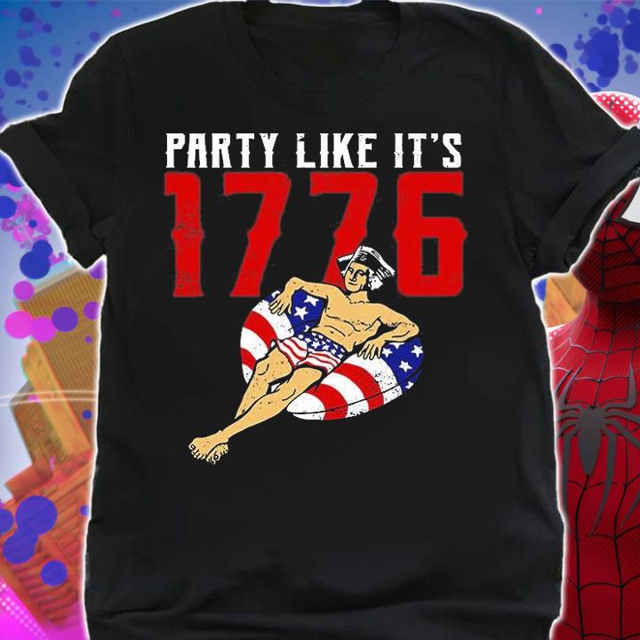 Party Like It's 1776 Patriotic George Washington Vintage T-Shirt t-shirt shirt