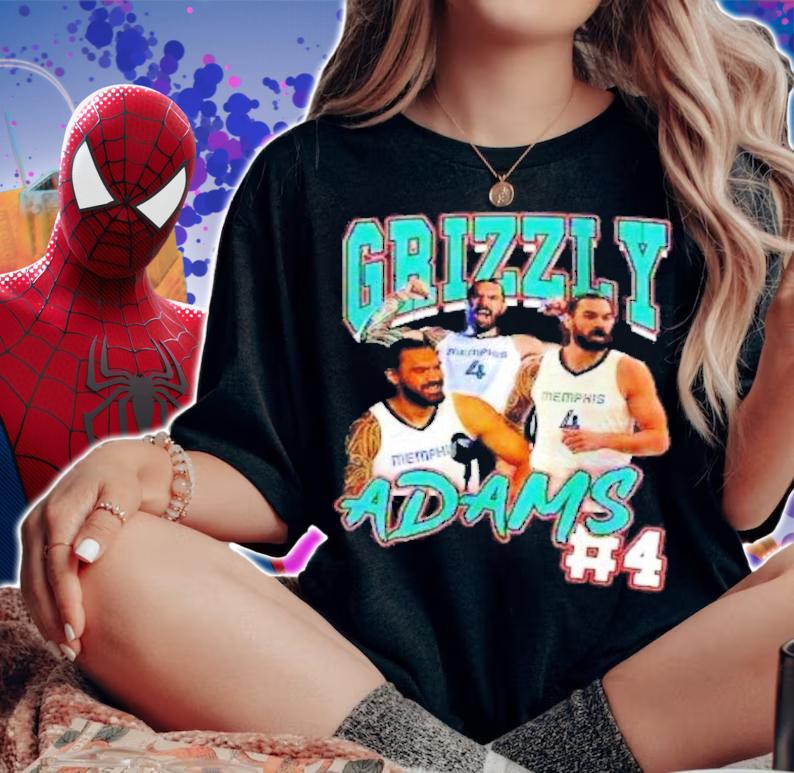 Steven Adams Memphis Grizzlies #4 Basketball Shirt t-shirt woman shirt