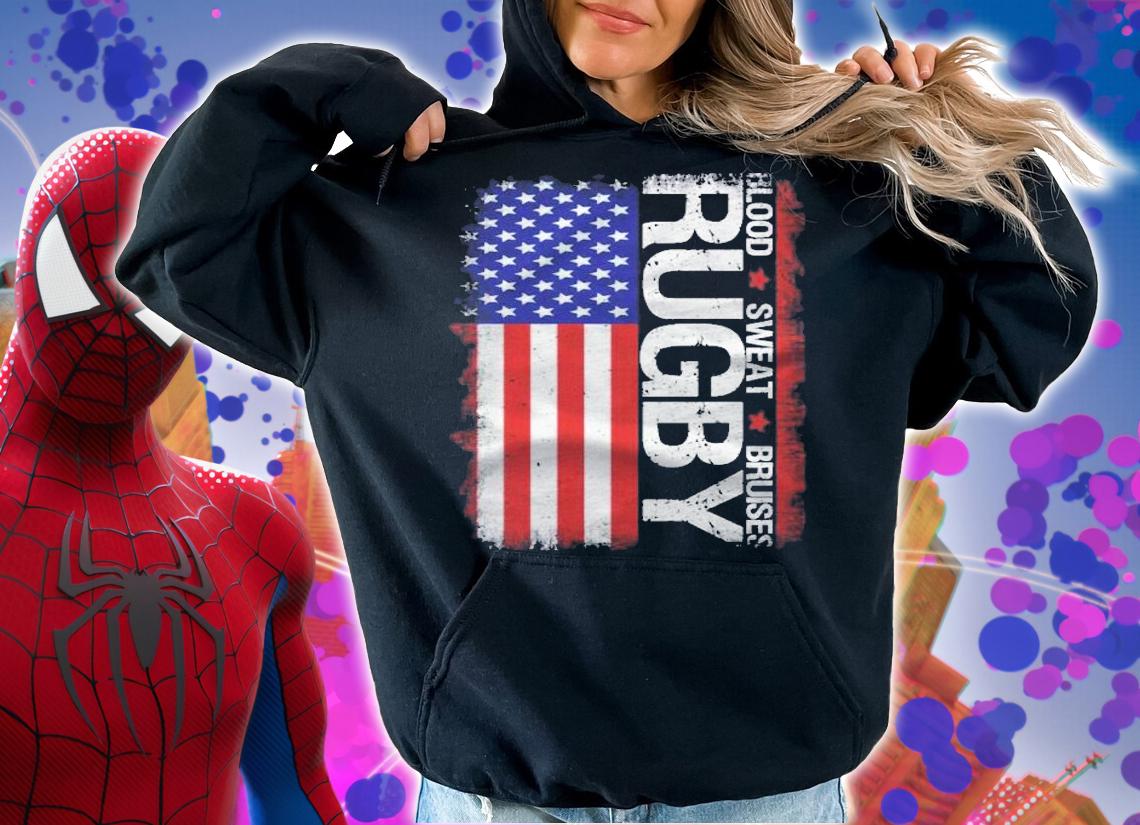 Usa Rugby American Flag Distressed Rugby 4Th Of July Gift Shirt t-shirt hoodie