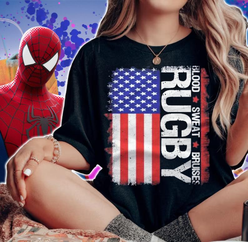 Usa Rugby American Flag Distressed Rugby 4Th Of July Gift Shirt t-shirt woman shirt