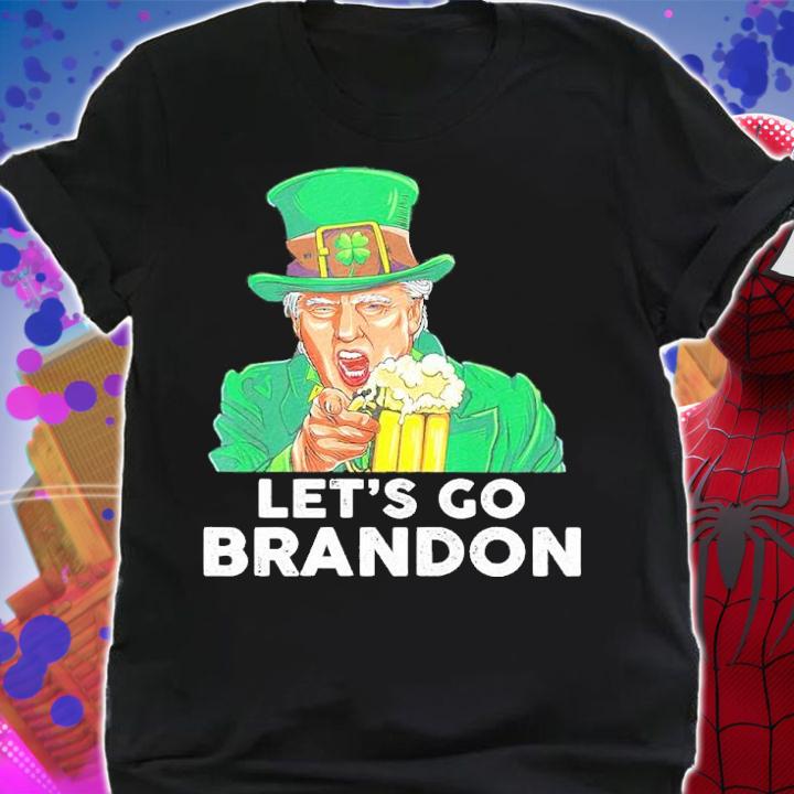 Donald Trump St Patrick's Day Let's Go Brandon Shirt t-shirt shirt