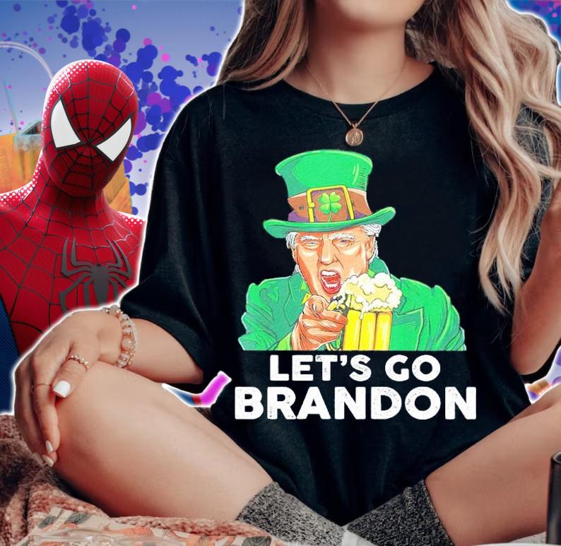Donald Trump St Patrick's Day Let's Go Brandon Shirt t-shirt woman shirt