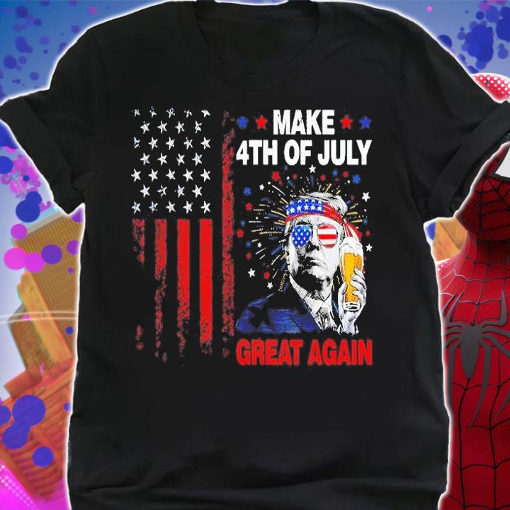 Make 4th of July Great Again Trump American Flag T-Shirt t-shirt shirt