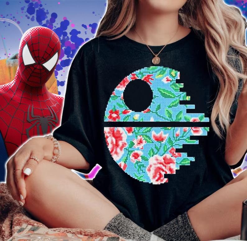 Star Wars Inspired Death Star Cross Stitch Pattern T-Shirt t-shirt woman shirt