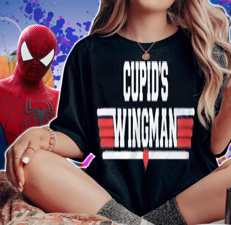 Cupids Wingman Valentines Day Romantic Love Holiday Shirt t-shirt woman shirt