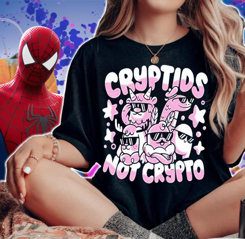 The Yetee Jushmu Cryptids Not Crypto T-Shirt t-shirt woman shirt