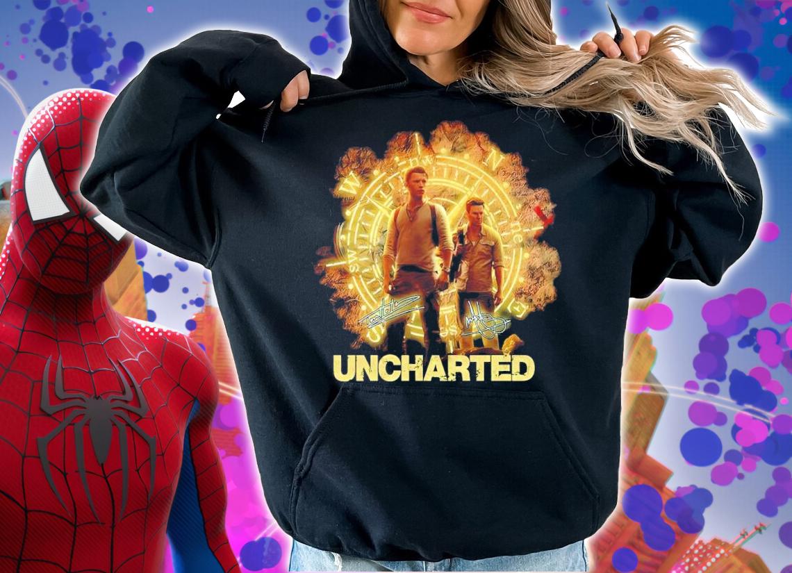 Uncharted Film Tom Holland Signatures Shirt t-shirt