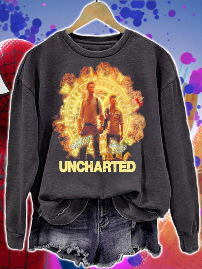 Uncharted Film Tom Holland Signatures Shirt t-shirt
