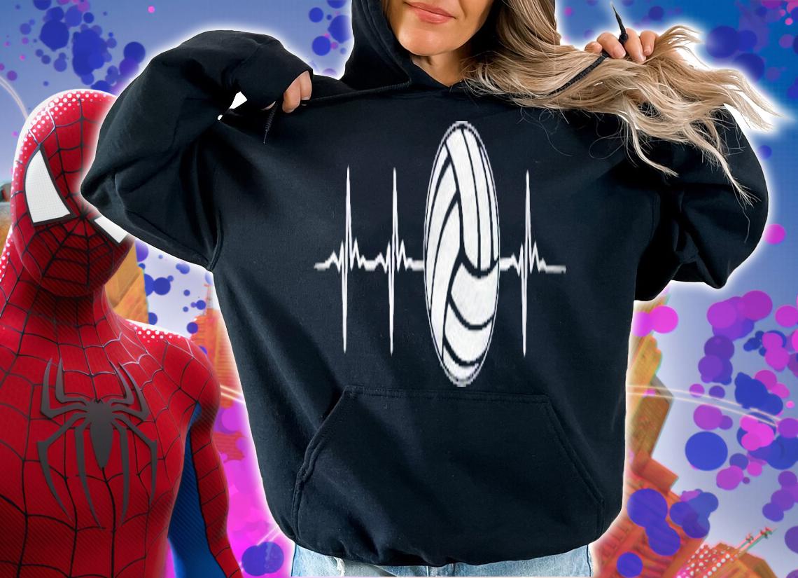 Volleyball Heartbeat Volleyball Funny Graphic Clothes Shirt t-shirt hoodie