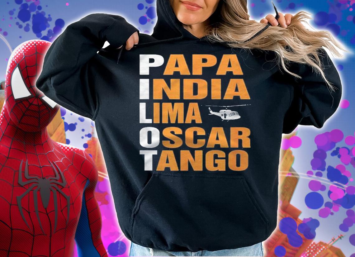 Heli Pilot Aviator Alphabet Code Aircraft Helicopter Pilot T-shirt t-shirt hoodie