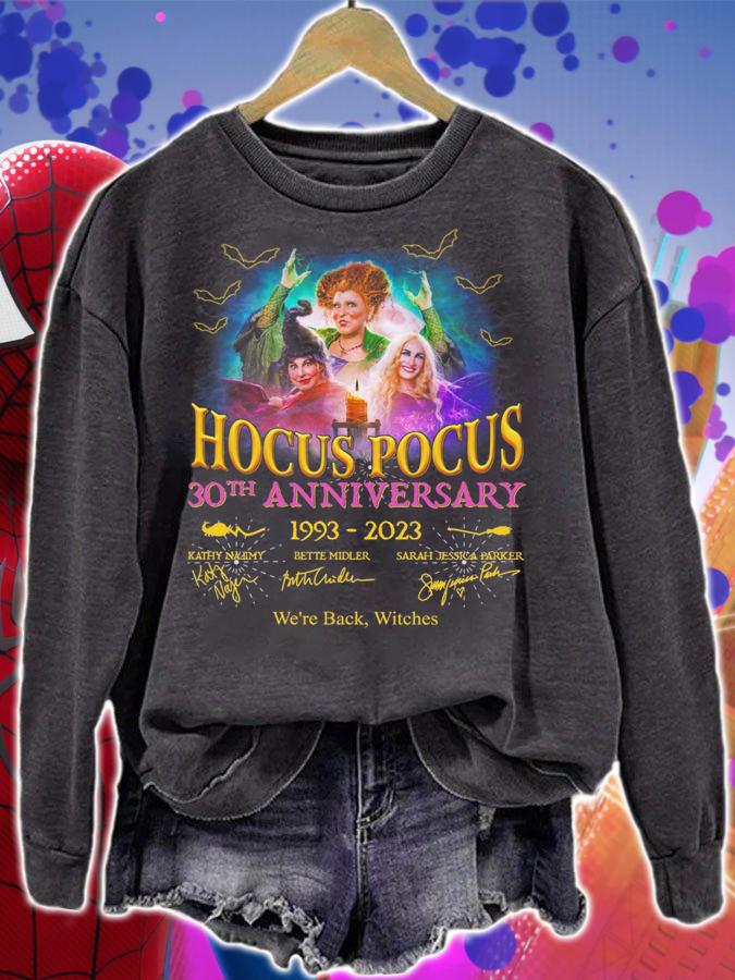 Hocus Pocus 30th anniversary 1993-2023 We're Back Witches Signatures t-shirt
