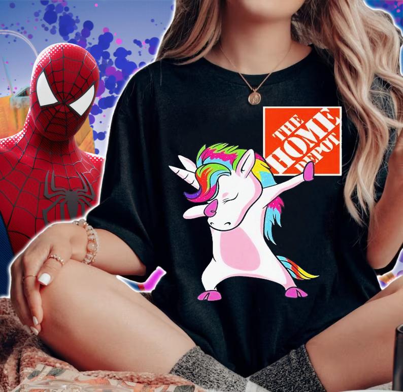 Unicorn Dabbing The Home Depot T-Shirt t-shirt woman shirt