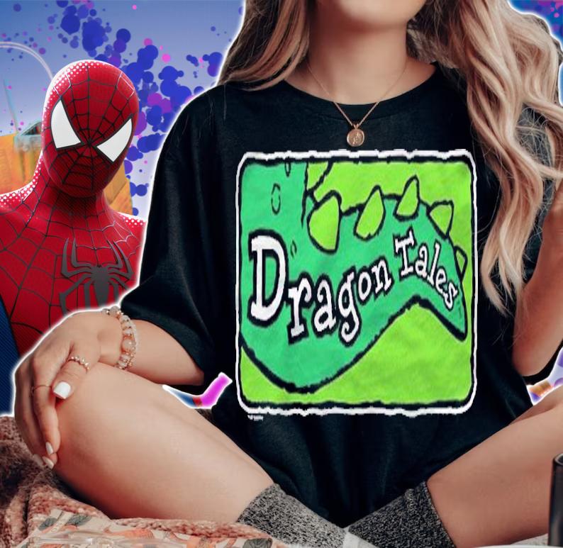 Dragon Tales Cartoon Logo Pullover Shirt t-shirt woman shirt