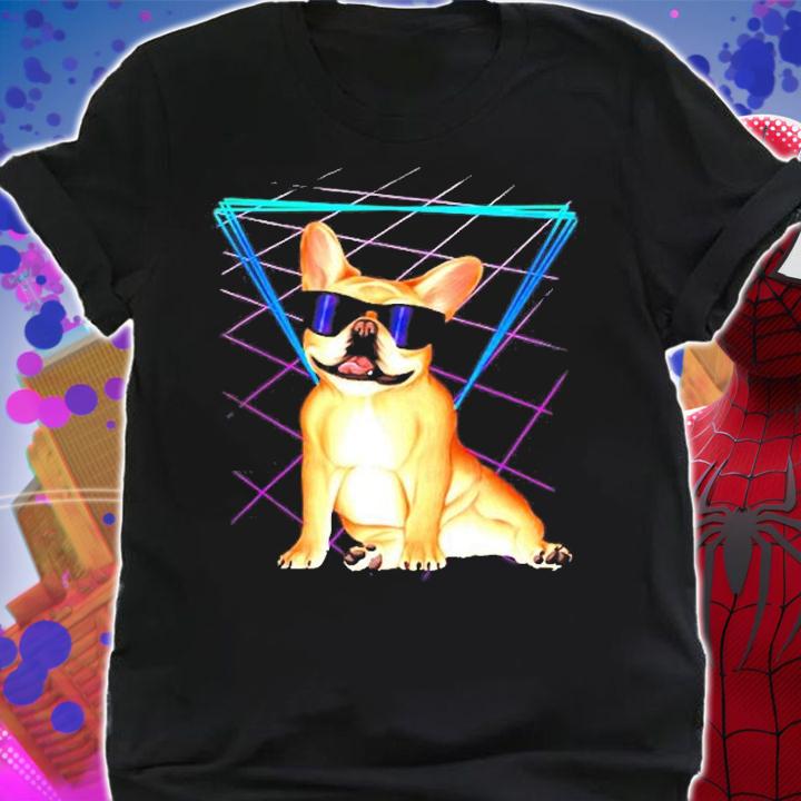 French Bulldog In Sunglasses With 80S Design t-Shirt t-shirt shirt