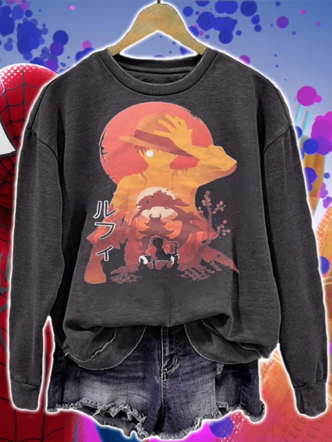 One Piece Monkey D. Luffy Japanese style T-shirt t-shirt sweatshirt