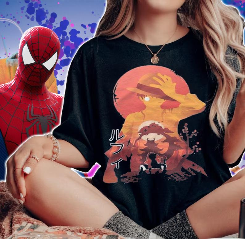 One Piece Monkey D. Luffy Japanese style T-shirt t-shirt woman shirt