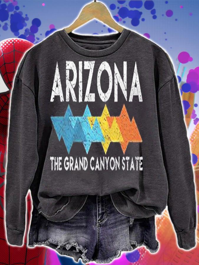 Retro Arizona Az The Grand Canyon State Hiking Backpacking Shirt t-shirt sweatshirt