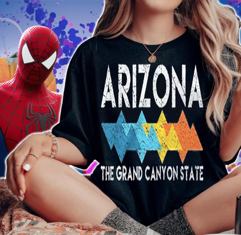 Retro Arizona Az The Grand Canyon State Hiking Backpacking Shirt t-shirt woman shirt
