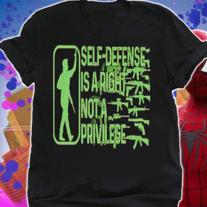 Self-defense Is A Right Not A Privilege Shirt t-shirt shirt