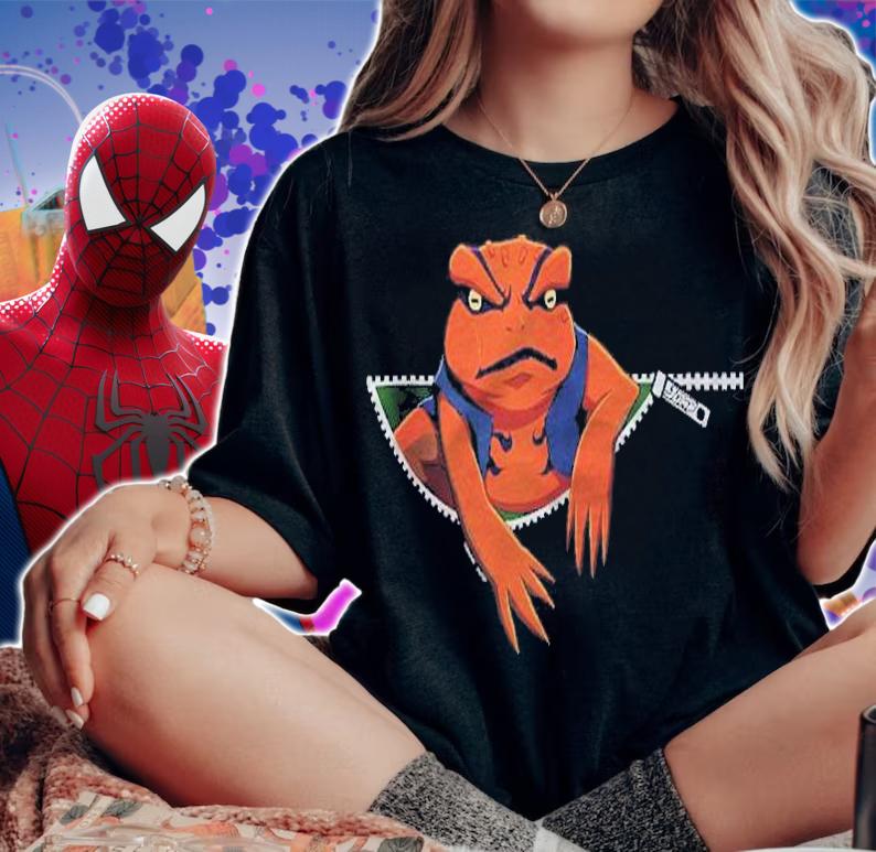 Naruto Shippuden Gamakichi Zipper Anime Shirt t-shirt woman shirt