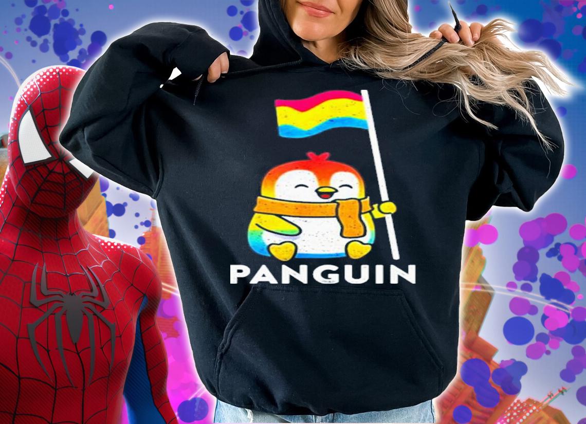 Pansexual Flag Pan Pride Penguin Shirt t-shirt hoodie