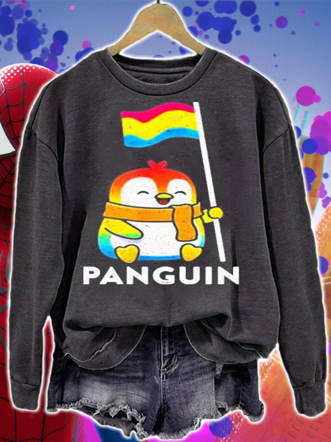 Pansexual Flag Pan Pride Penguin Shirt t-shirt sweatshirt