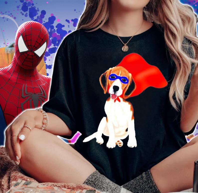 Superhero Beagle Dog In Mask And Cape T-Shirt t-shirt woman shirt