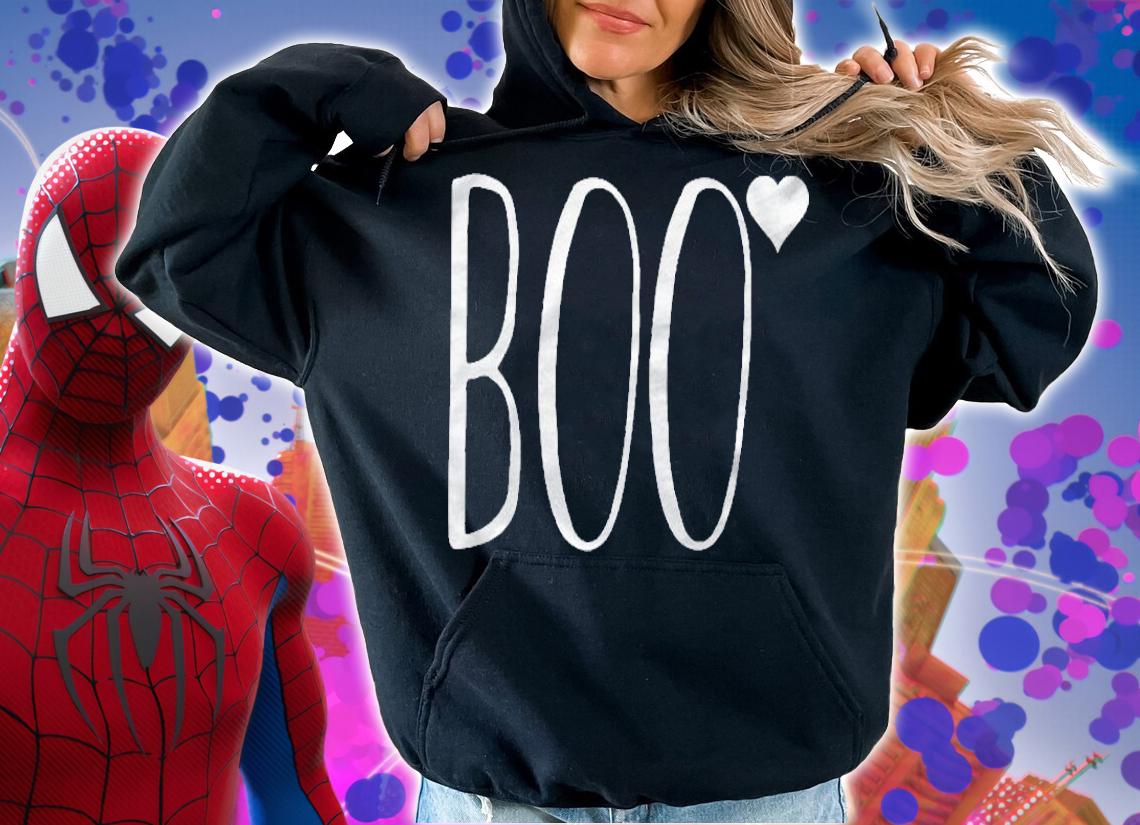 Halloween Gift  Boo Heart Matching Couples Shirt hoodie
