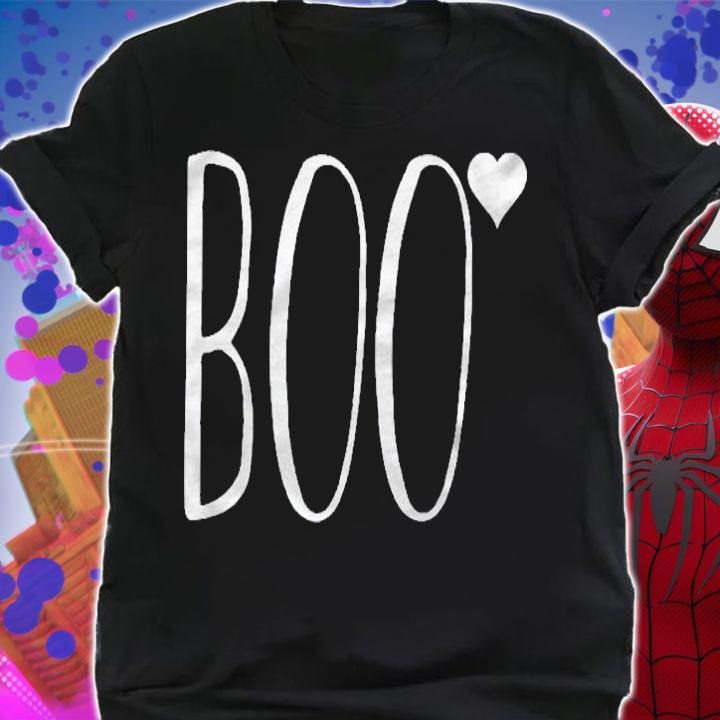Halloween Gift  Boo Heart Matching Couples Shirt shirt