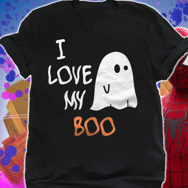 I Love My Boo Couple Tee Shirts Halloween Shirt shirt