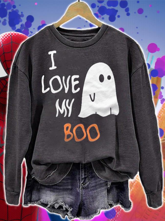 I Love My Boo Couple Tee Shirts Halloween Shirt sweatshirt