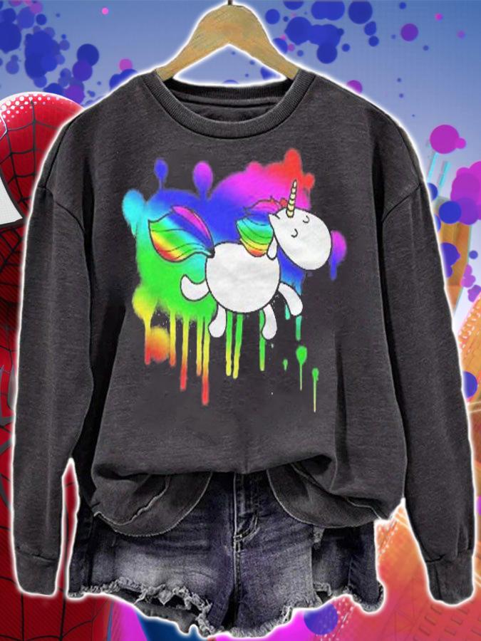 Magical Happy Unicorn Funny Cute Lovely Colorful Shirt sweatshirt