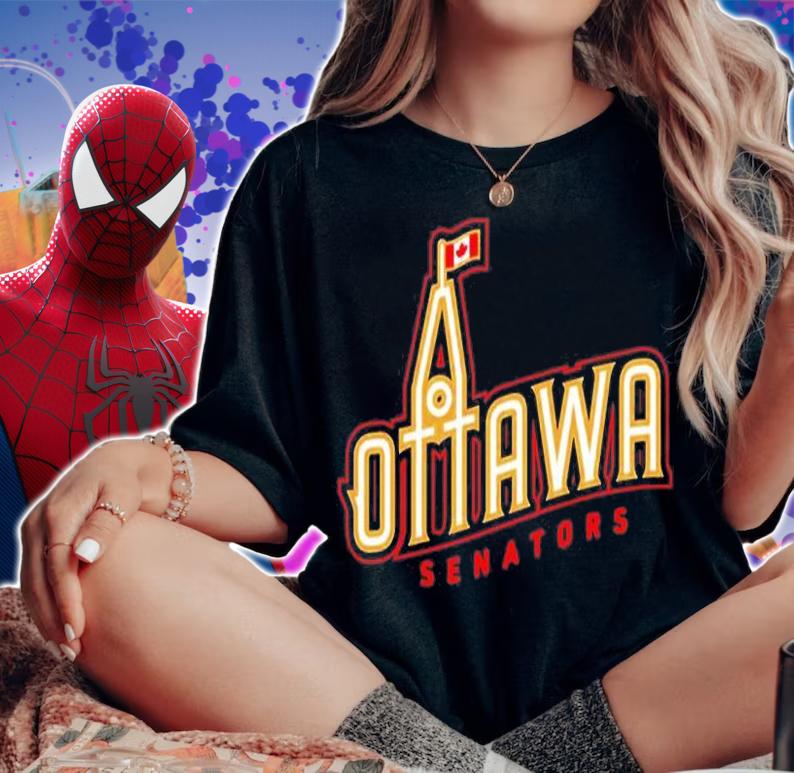 Ottawa Senators Peace Tower Canada T-Shirt woman shirt