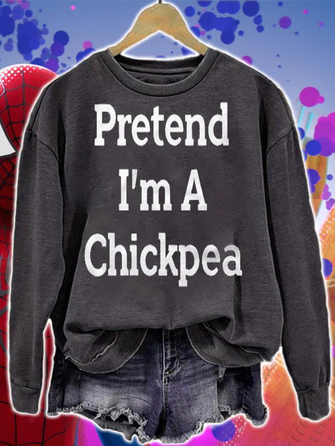 Pretend Im A Chickpea Costume Funny Halloween Party Shirt sweatshirt