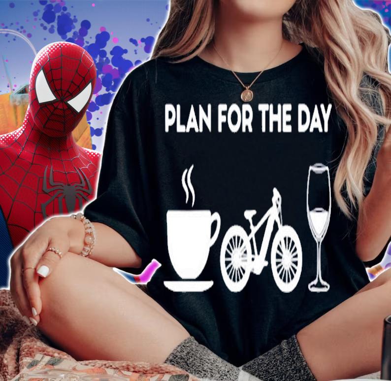 Womens Funny Coffee E-Bike Bikes Electric Mtb Wine T-Shirt woman shirt