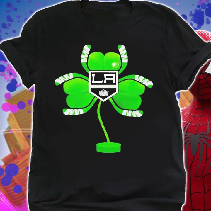 Los Angeles Kings Shamrock Hockey Tree St Patrick's Day T-Shirt shirt
