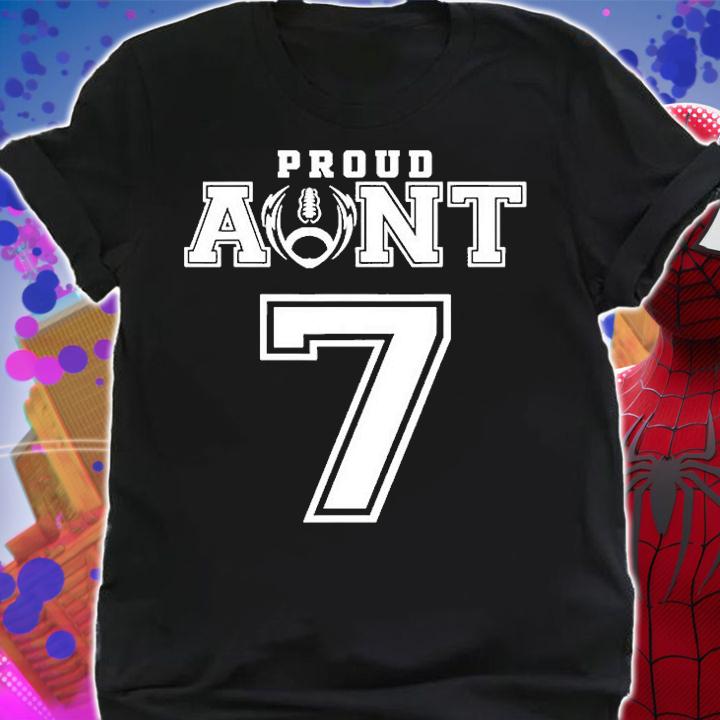 Proud Football Aunt Number 7 T-Shirt