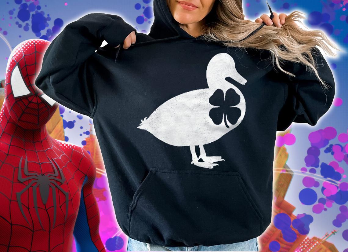 St Patricks Day Green Shamrock Duck Farm Bird Irish Saint Shirt hoodie