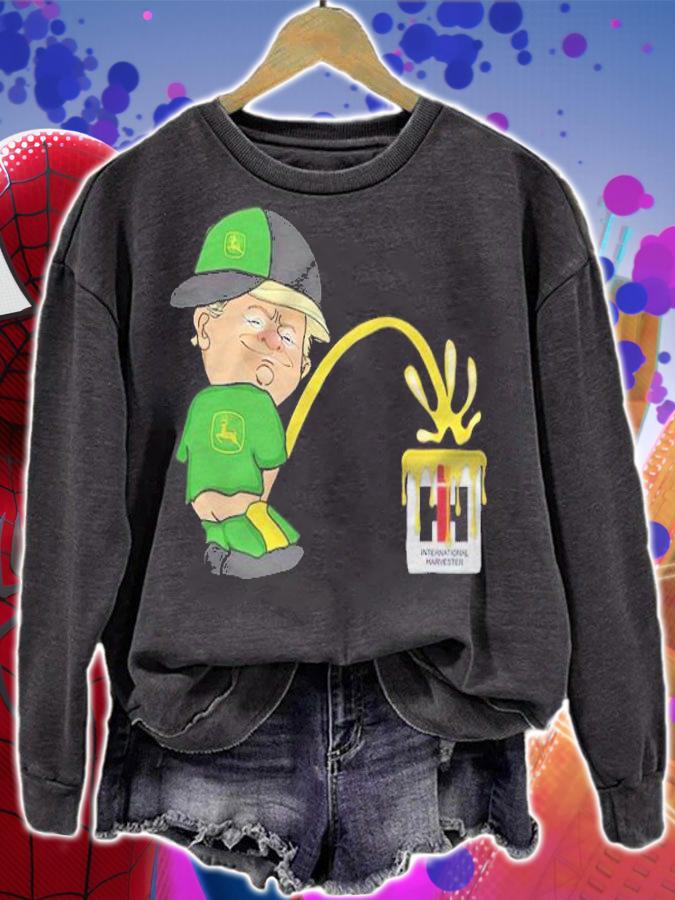 Trump John Deere Pee On International Harvester Shirt sweatshirt