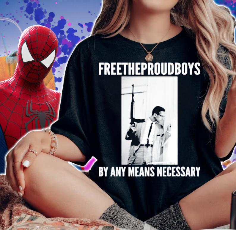 Free The Proud Boys By Any Means Necessary Shirt woman shirt