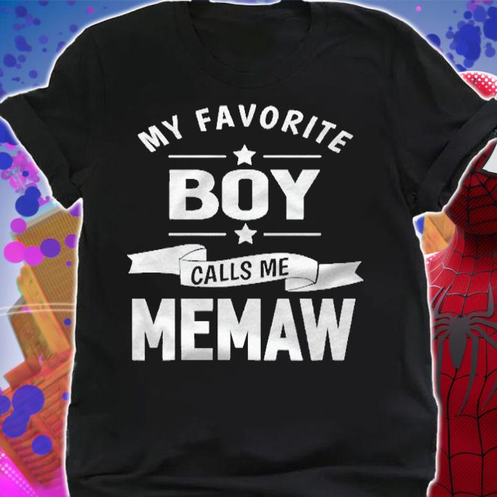 Graphic My Favorite Boy Calls Me Memaw Grandma Gift Pullover Shirt shirt