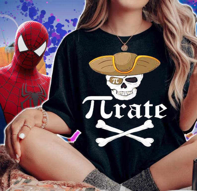 Pi-Rate  Pirate Mathematical T-Shirt woman shirt